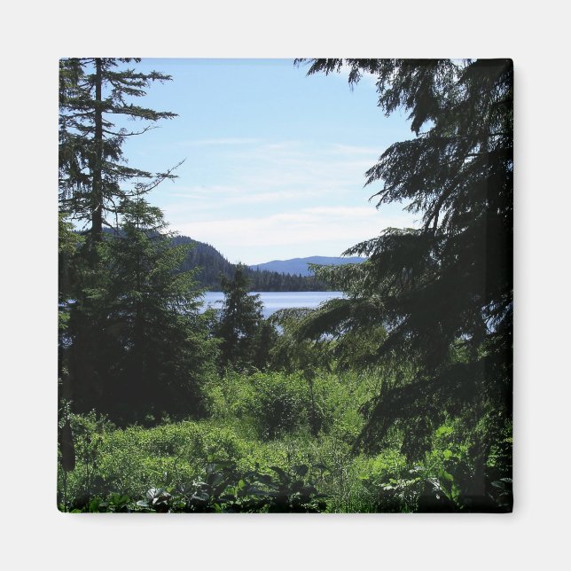 Alaskiskt landskap Vacker Alaska-fotografering Magnet (Framsidan)