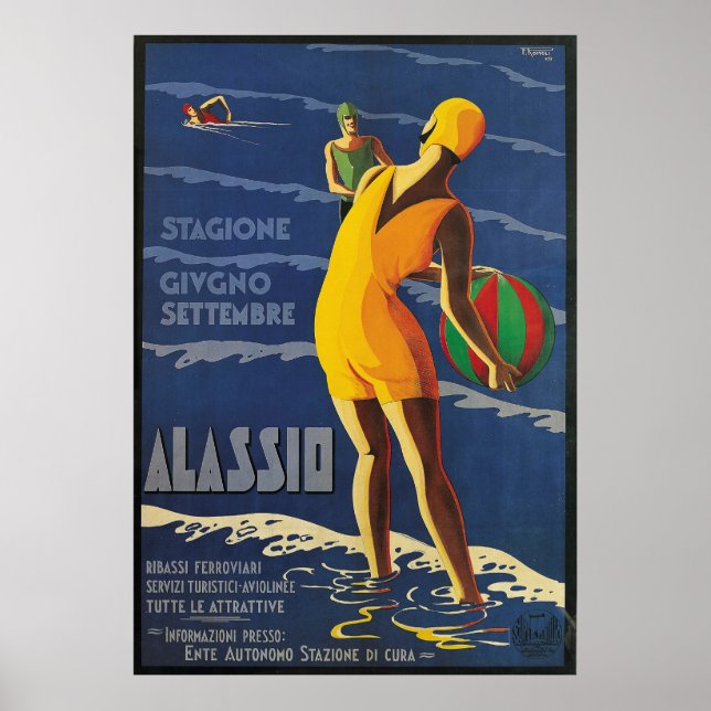 Alassio, Italien Poster (Framsidan)