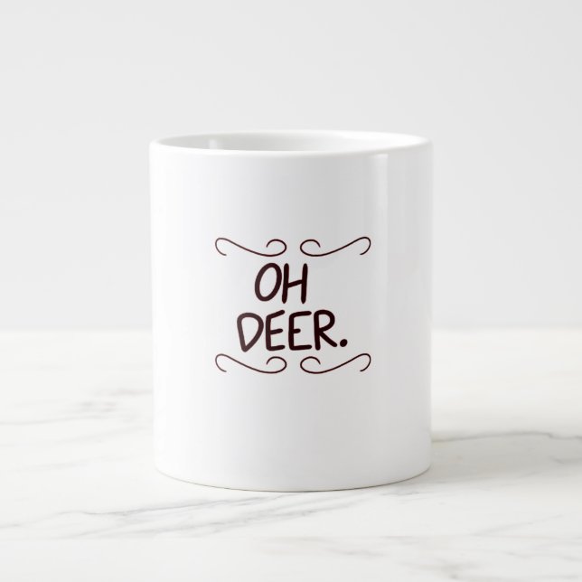 Alastor Oh Deer Creative Art Design  Jumbo Mugg (Framsidan)