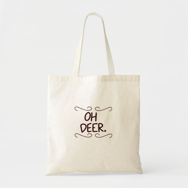 Alastor Oh Deer Creative Art Design Tote Bag Tygkasse (Framsidan)