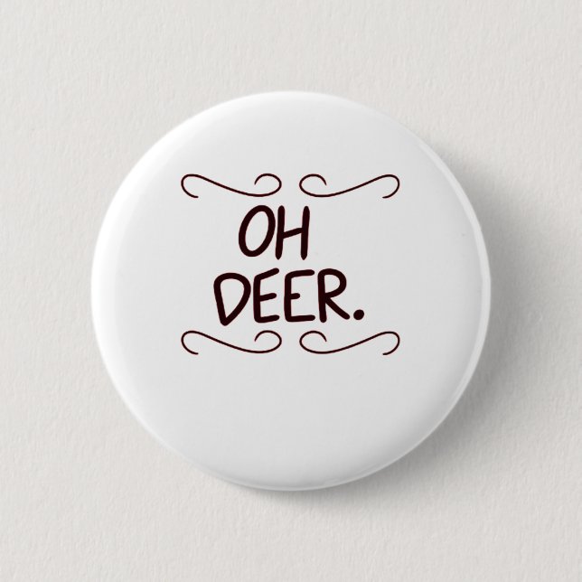 Alastor Oh Deer Kreativ Konst Design  Knapp (Framsida)
