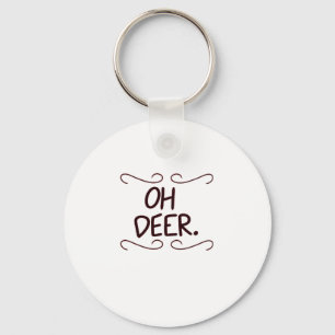 Alastor Oh Deer Kreativ Konst Design Nyckelring