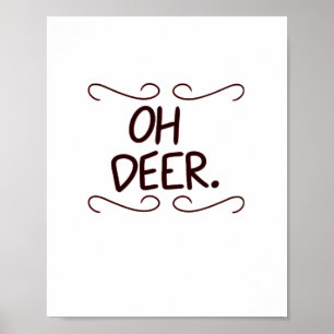 Alastor Oh Deer Kreativ Konst Design Poster