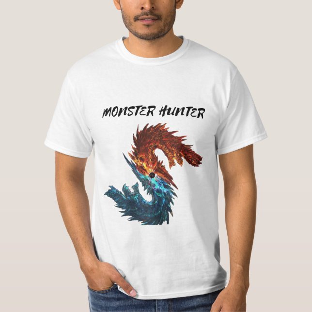 "Alatreon: Elemental Monster in Monster Hunter" T Shirt (Framsida)