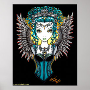 "Alaura" Gothic Guardian Angel Poster