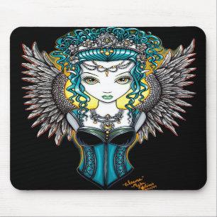 "Alaura" gotisk skyddsängelmousepad Musmatta