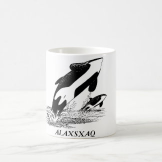 ALAXSXAQ - Kaffemugg - grafisk Orca