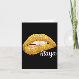Alaya - Förnamn Gåva Ärmfri Kort