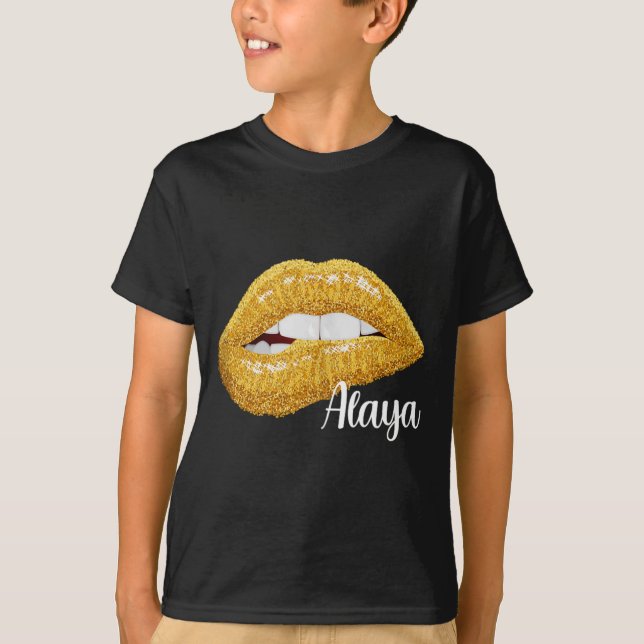 Alaya - Förnamn Present Ärmfri T Shirt (Framsida)
