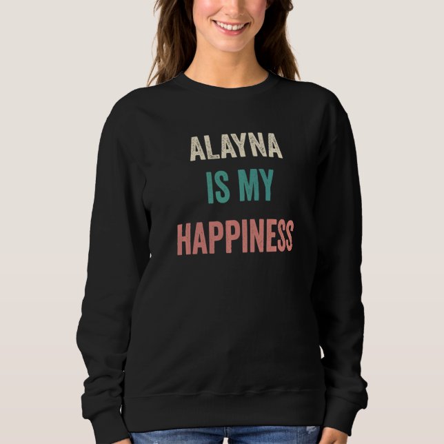 Alayna är min lycka t shirt (Framsida)