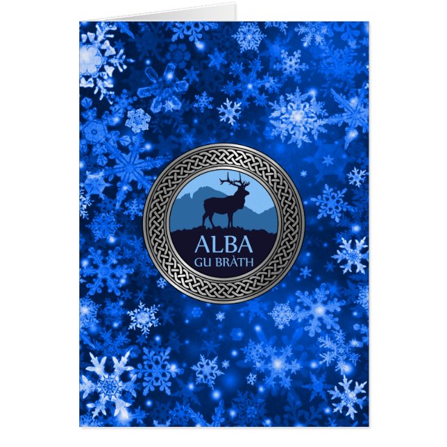 Alba Gu Brath Knut Hälsningskort (Framsidan)