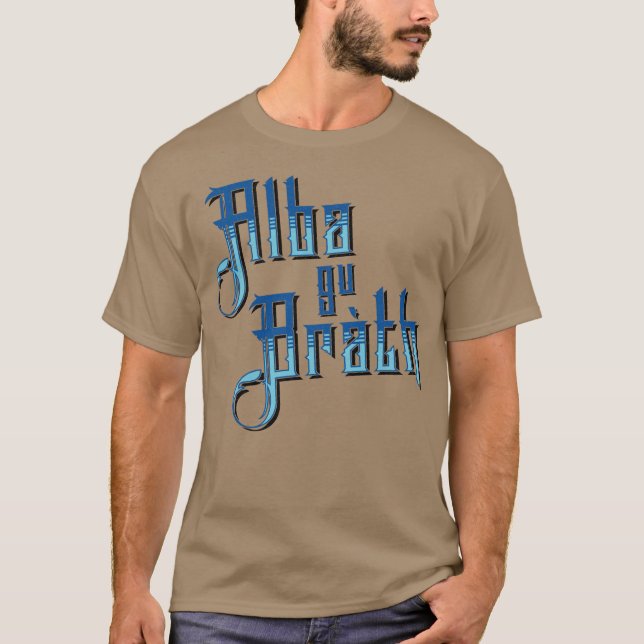 Alba gu Bràth. Scotland Forever Tee Shirt (Framsida)
