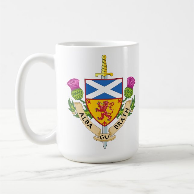 Alba Gu Bràth Scottish Heritage Vapensköld Inspire Kaffemugg (Vänster)