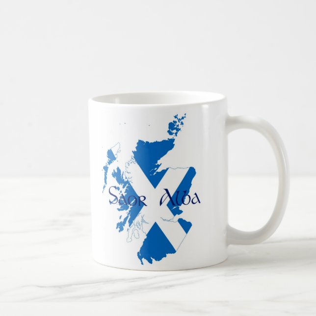 Alba Saor - fria Skottland Kaffemugg (Höger)
