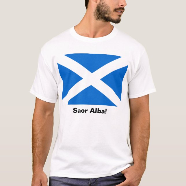 Alba Saor! T-tröja T-shirt (Framsida)