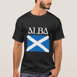 Alba Scotland Flagga Leine Graphic Scottish Gaelic T Shirt