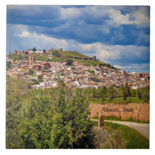 Albacete, Spanien stadsbildsfoto, Kakelplatta