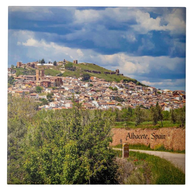 Albacete, Spanien stadsbildsfoto, Kakelplatta (Framsidan)