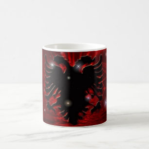 ALBANEN RÅNAR SKINA FLAGGA KAFFEMUGG