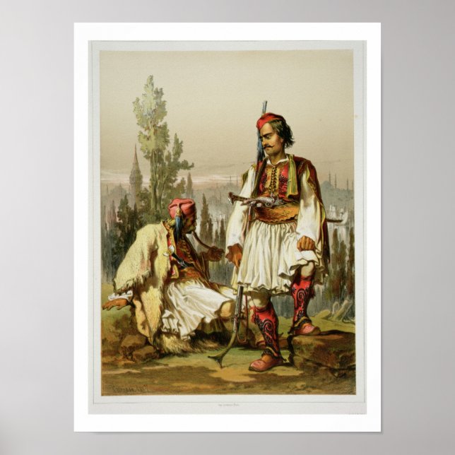 albaner, legosoldater i den ottomanska armén, pub. poster (Framsidan)