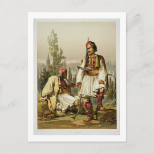 albaner, legosoldater i den ottomanska armén, pub. vykort