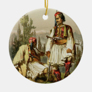 Albaner legosoldater i Ottomanarmén, pub. b Julgransprydnad Keramik