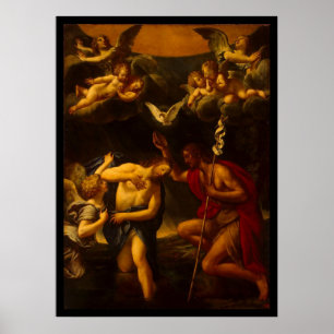 Albani Francesco Baptism av Kristus Poster