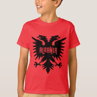 Albania Country Flag and Fan Design T Shirt