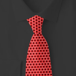 Albania Flag Brick Pattern Slips