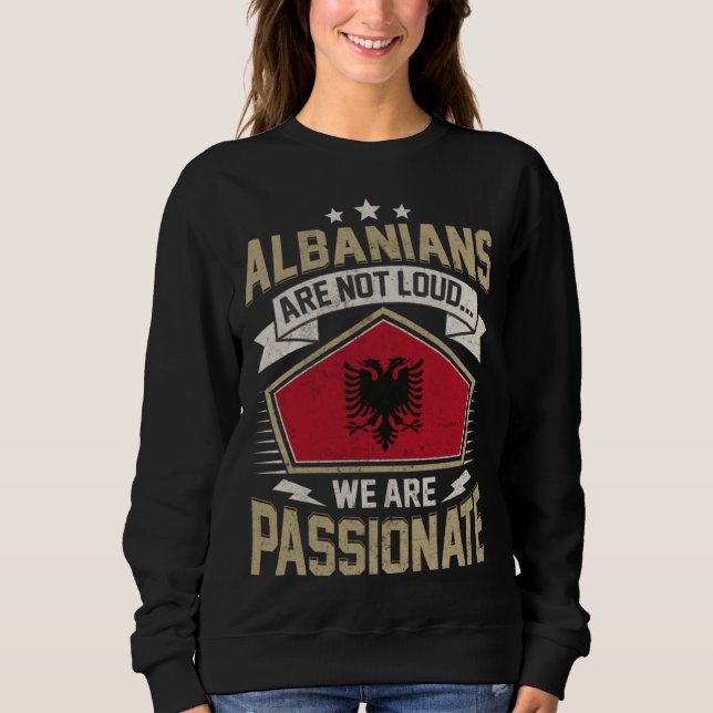 Albania Flag Passionate Albanians Girls & Women T Shirt (Framsida)