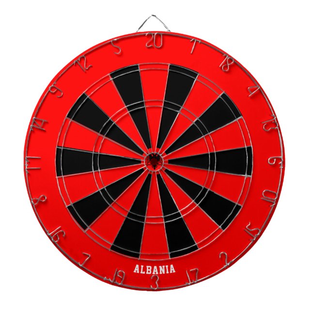 Albania Flag Patriot's Bullseye Darttavla (Framsidan)