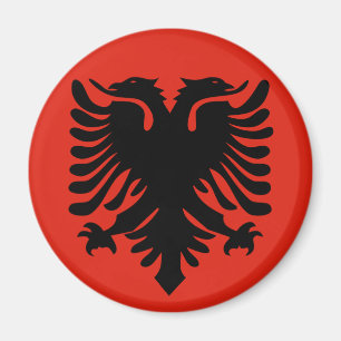 albania flagga magnet