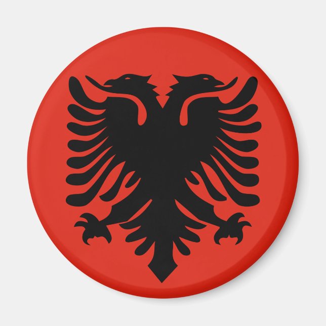 albania flagga magnet (Framsidan)