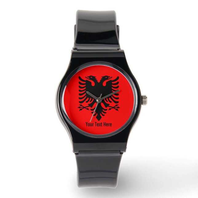 Albania National Flag Armbandsur (Framsida)