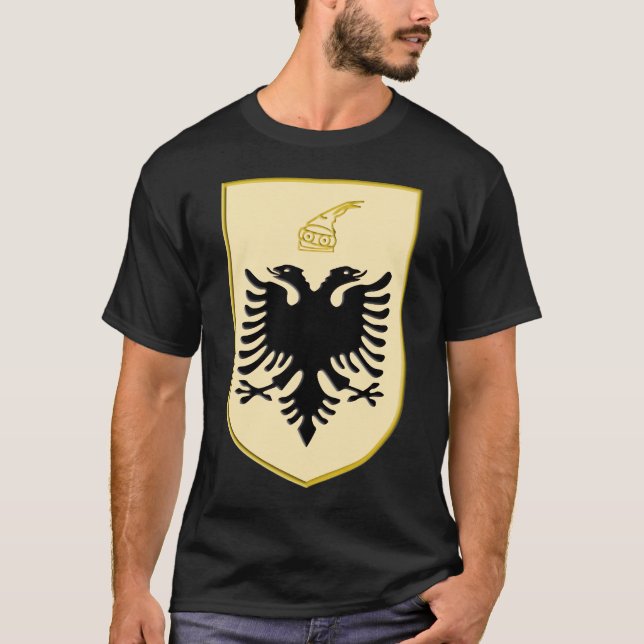 Albanian Gold Shield T-shirt (Framsida)