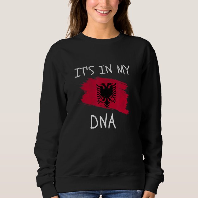 Albanian It's in my DNA Patriotic Albania Country  T Shirt (Framsida)