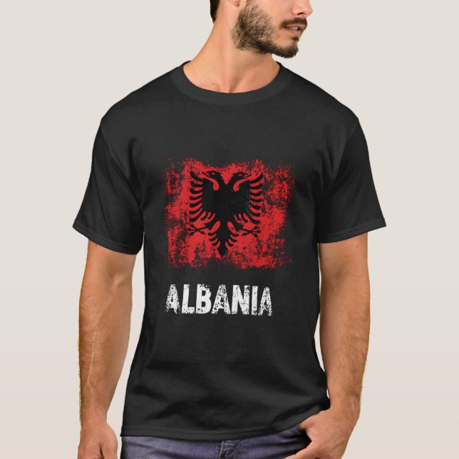 Albanian Patriot Albania Independence Day Albanian T Shirt (Framsida)