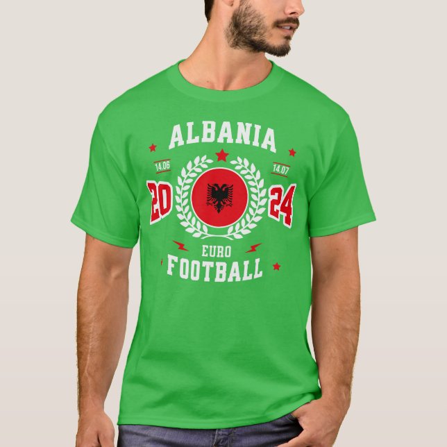 Albanien 2024 Support T Shirt (Framsida)