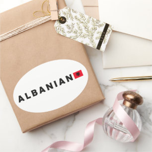 Albanien, Albanien Ovalt Klistermärke