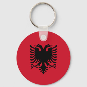 Albanien - Albaniens Flagga Nyckelring