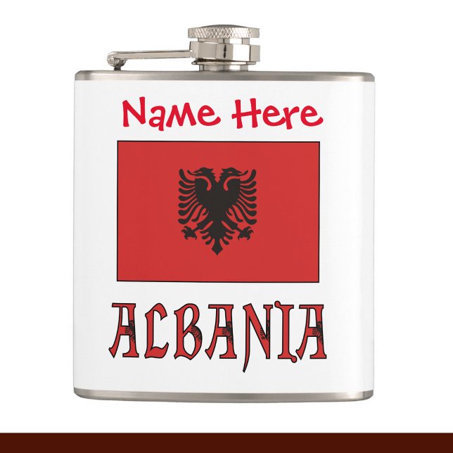 Albanien Albansk Flagga Röd Personlig Fickplunta (Skapare uppladdad)
