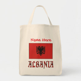 Albanien Albansk Flagga Röd Personlig  Tygkasse