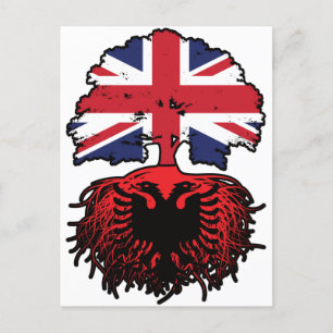 Albanien Albanska brittiska Storbritannien, Storbr Vykort