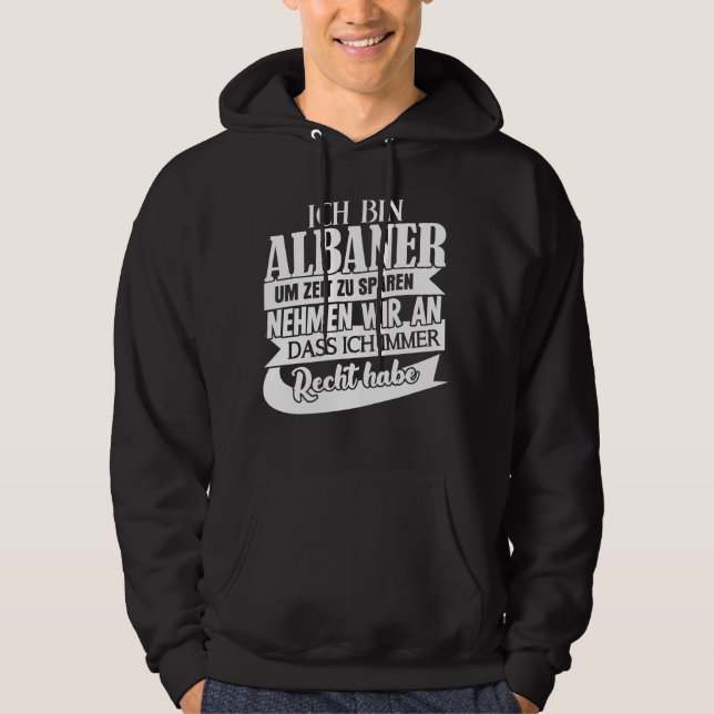 Albanien, albanska koalbanska hoodie (Framsida)