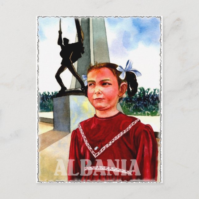 Albanien Art Vykort (Framsida)
