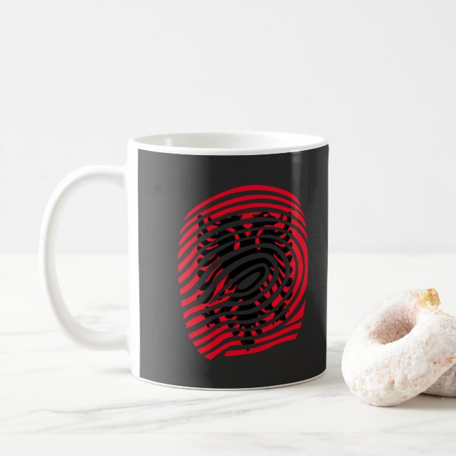 Albanien-DNA Kaffemugg (Med munk)