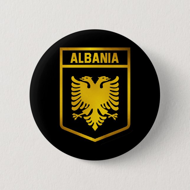 Albanien Emblem Knapp (Framsida)