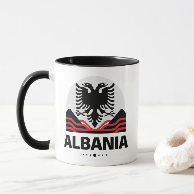 Albanien Europeiska unionen Mugg (Med munk)