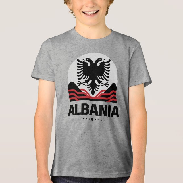 Albanien Europeiska unionen T Shirt (Framsida)