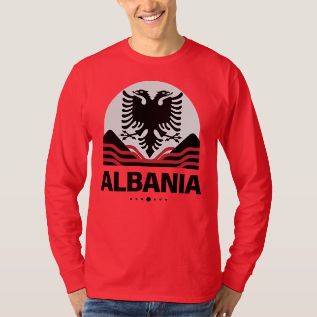 Albanien Europeiska unionen T Shirt (Framsida)
